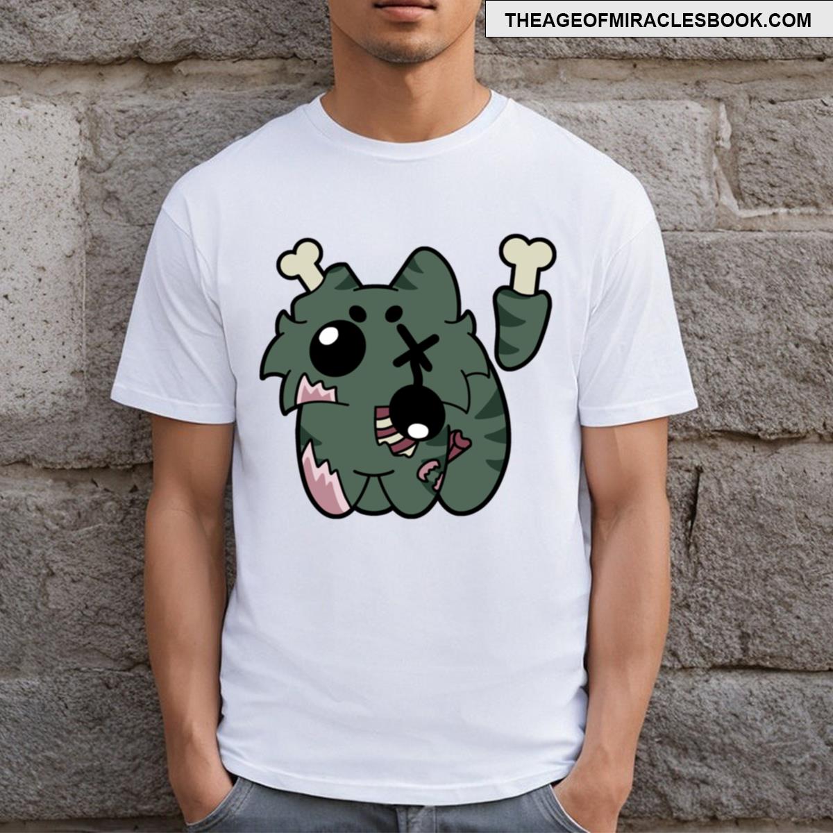 Zombie Cat Standing [halloween Exclusive] T-shirt